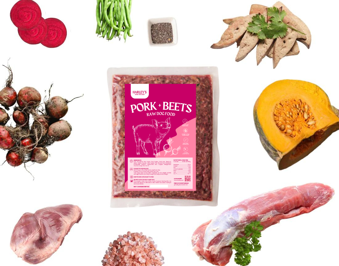 Harley s Pork Beets Raw Meal for Dogs